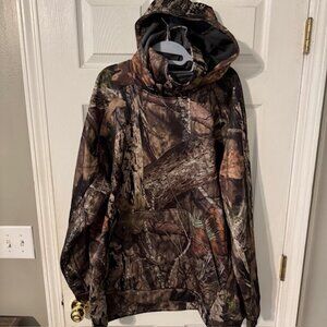 AFTCO Men's Camo Mossy Oak Shadow Grass Habitat Reaper Hoodie Sz 2XL XXL EUC $90